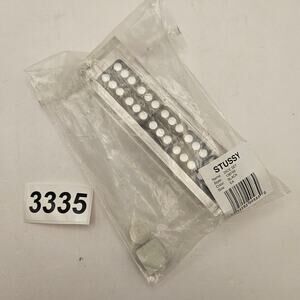 STUSSY DICE SET BLACK ACRYLIC DISPLAY CASE 5 LOGO DICE STYLE 138769 RARE